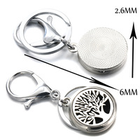 Diffuseur d'huiles essentielles en acier inoxydable électro-plaqué, design créatif, mode, aromathérapie, petite boîte, porte-clés, vente chaude