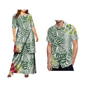 ชุดเดรสงานพรอม2ชิ้นสำหรับผู้หญิงชุดเดรสซามัว puletasi สำหรับฤดูร้อน - Product Image 3