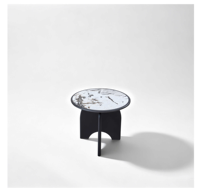Table basse en marbre durable et écologique au design minimaliste italien moderne, ensemble de table d'appoint pour canapé en acier inoxydable pour salon