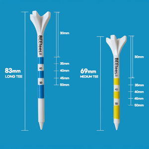 Tees de golf en plastique ABS écologiques et durables, lot de 50, 4 pointes, logo personnalisé, OEM, livraison rapide, prix compétitif, marque EATSLEEPGOLF - Product Image 4