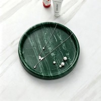Plateau rond en marbre naturel, porte-savon, pierre polie, décoration de vanité pour salle de bain et décoration intérieure