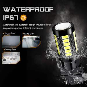 Feux antibrouillard LED pour voiture H4 H7 H8 H11 9005 9006, DC12V 5730 3030 21SMD 33SMD, lampe blanche LED, feux antibrouillard pour véhicules - Product Image 5