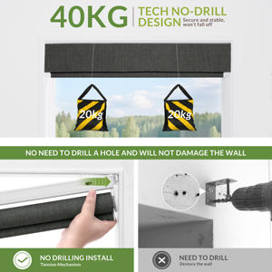 Stores à enroulement sans per<span class=keywords><strong>ça</strong></span>ge, occultants, pour chambre et salon - Product Image 3