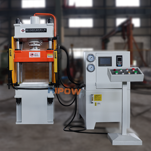 Presse hydraulique verticale à quatre colonnes et trois poutres HIPOW Y32-20T, commande PLC, moteur haute puissance 3,7 kW, 220/380 V, 300 mm - Product Image 2