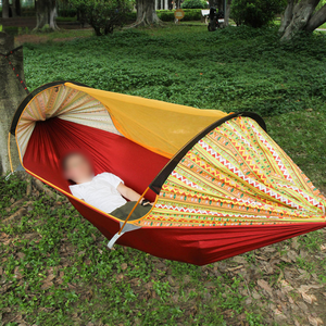 Venta al por mayor Hamaca Columpio Hamaca Bebé en 70d Nylon Paracaídas Hamaca de Viaje - Product Image 5