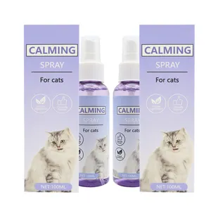 Lo spray per Camling per gatti riduce ansia per le visite del veterinario viaggi suoni rumorosi spray per controller per animali domestici da 100ml