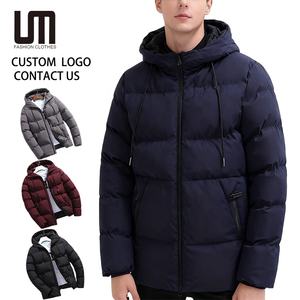 לוגו מותאם אישית סתיו חורף זול מוצרים חדשים גברים סיטוני קרסים מזדמן פרווה עבה רוכסן חם ז 'קט - Product Image 1