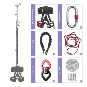 Cuerda Elástica de Poliéster para Ejercicios en Interiores y Yoga Aéreo, Cuerda Mágica Suspendida para Baile y Entrenamiento en Casa - Product Image 2
