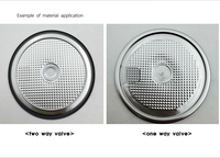 Valve de purge/désaération unidirectionnelle ou bidirectionnelle pour aliments fermentés (Kimchi) avec système d'élimination des oxygènes, pour sachets, pots/bouteilles/boîtes/seaux en plastique