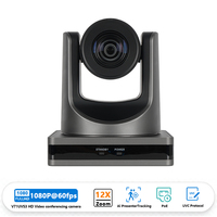 Kamera PTZ 4K 30fps 1080P60 12x Optical 16x Digital Zoom 72.5 Sudut Lebar Pelacakan AI USB Video Conferencing Ruang Rapat