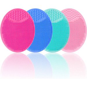 Silicone Manual Facial Cleansing Brush Pad Handheld Beauty Cleansing Brush for Deep Skin Massage and Exfoliation - Product Image 2