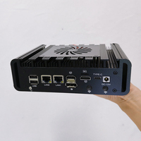 Mini PC Industriel Personnalisable IA OEM ODM avec Ventilateurs, Routeur Wi-Fi 4G 5G d'Entreprise, Intel N100 DDR5 Linux 2Lan 2Com