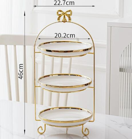 White Three-tiered
