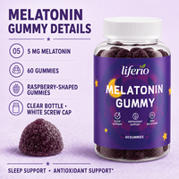 Gummies Vitaminées pour le Sommeil des Adultes Marque Blanche Saveur Raisin 60 Unités Complément Alimentaire Endormissement Rapide Soulagement du Stress Non Stimulant