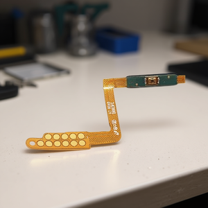 Cable flexible del botón de encendido Samsung con sensor de huellas dactilares para Galaxy A7 2018 A750F Gold - Product Image 3