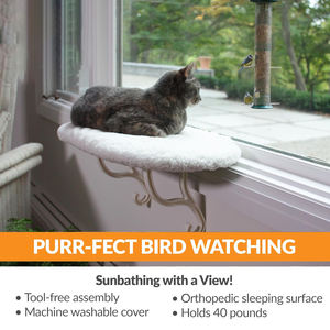 Muebles para mascotas, hamaca para cabecera, hamaca para gatos, percha para gatos de pared interior de felpa gruesa cálida - Product Image 3