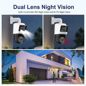 Caméra Anpviz US Stock TandemVu à double objectif PTZ, zoom 25X, IR 100M, image panoramique, liaison intelligente, protection périmétrique, détection IA - Product Image 6