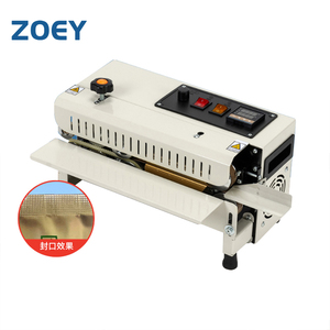 เครื่องซีลแบบตั้งโต๊ะ ZOEY FR400 เครื่องซีลฟิล์มกึ่งอัตโนมัติแบบต่อเนื่อง เครื่องซีลถุงพลาสติก เครื่องรัดสายรัด - Product Image 1