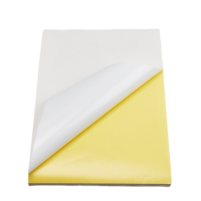 Factory Direct Sales Personalized Mixed Color Simple White Matte A4 Glossy Vinyl Sticker Paper Water Proof  Private Label