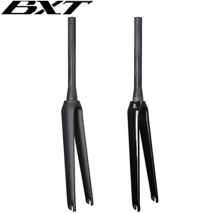 Vente d'usine <span class=keywords><strong>BXT</strong></span> <span class=keywords><strong>Fourche</strong></span> de route en carbone 700C pour freins sur jante et V-brake, <span class=keywords><strong>fourche</strong></span> rigide pour vélos de course et cyclocross à jante conique, commande OEM - Product Image 4
