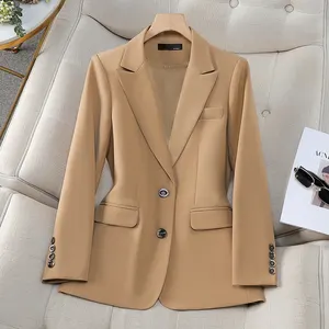 2024 Spring New Casual Korean Women's Suit Jacket White With Female Temperament