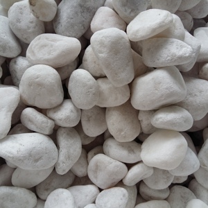 Adoquín de roca de Río Blanco natural piedra De Guijarro redonda para uso en jardín de paisaje al aire libre - Product Image 1