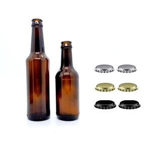 Botella de Vidrio Transparente de 330 ml (11 oz) con Tapa Corona, Color Ámbar, <span class=keywords><strong>Verde</strong></span>, Azul, para <span class=keywords><strong>Cerveza</strong></span> o Vino, 33 cl, 11 oz - Product Image 2