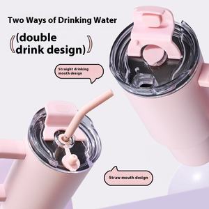 Dernière tasse de voiture en acier inoxydable 304 tasse à eau sous vide de grande capacité avec des performances d'isolation thermique élevées pour les femmes - Product Image 3