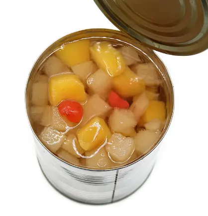 シロップ缶詰食品の最高品質で便利な缶詰のおいしいフルーツカクテル