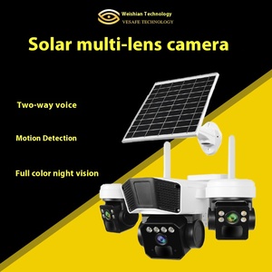 กล้อง CCTV ระบบรักษาความปลอดภัยพลังงานแสงอาทิตย์กลางแจ้ง4G พร้อมระบบรักษาความปลอดภัยในบ้านหมุนได้360ระบบมองเห็นกลางคืน - Product Image 3