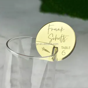 Engraved Acrylic Circle Christening Gift Tags