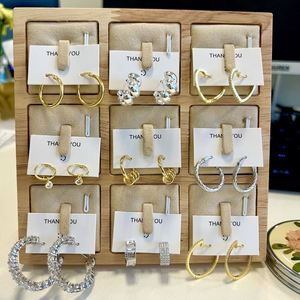 Dylam Stylish Trendy 925 Sterling <b>Silver</b> Luxury 18K Gold Plated Fashion Custom Design Korean Women <b>Hoop</b> Earrings - Product Image 1
