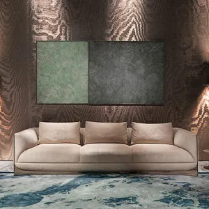 新款高品质现代天鹅绒意大利沙发套装设计豪华3座沙发金色豪华divan客厅家具套装沙发