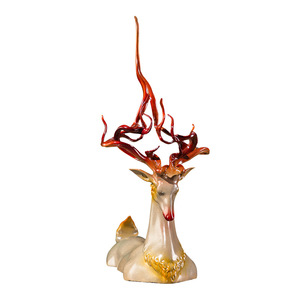 Ornement de corps supérieur de cerf en laiton, design contemporain, décoration de salon, cadeau du Nouvel An chinois, par Atelier d'Art en Cuivre - Product Image 1