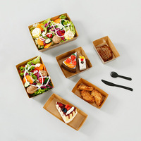 Witte Pet Deksel Kartonnen Feestdozen Custom Formaten Verschillende Kleuren Voor Sandwich Salade Fruit-Reliëf & Mat Gelamineerd Printen