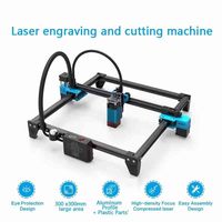 Mini graveur laser CNC DIY 2,5 W/5,5 W, haute intensité, graveur 3D pour le bois et le caoutchouc, système de contrôle Cypcut pour les projets de bricolage