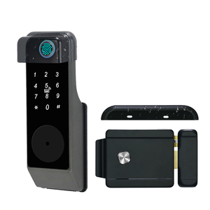 Sinon Tuya WiFi TTlock Bouton Bluetooth Déverrouillage Étanche Biométrique Tactile Empreinte Digitale Serrure de Porte Intelligente pour Portail - Product Image 1