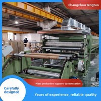 Laminateur à sec double station Tengtuo Machinery TT-SFH2000 avec enrouleur inversé, excellente adaptabilité, idéal pour l'application en menuiserie