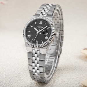 Relógio de Luxo Personalizado em Aço Inoxidável com Movimento Japonês 316L e Diâmetro Pequeno, com Índices em Números Romanos - Product Image 4