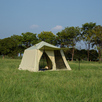 Tente de camping gonflable Rokii Large Luxury Oxford, quatre saisons, une chambre, ouverture automatique rapide, nouveau style, portable