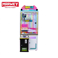 Machine de poussée de jetons à monnayeur avec éclairage LED et joystick pour les jeux de rédemption des centres de divertissement familial