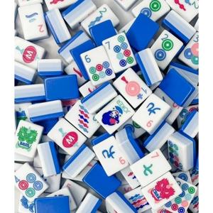 사용자 정의 게임 미국 말레이시아 일본 마작 타일 세트 롤라 마작 타일 - Product Image 1