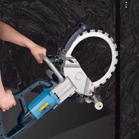 Scie à béton électrique portative 220V sans balais, haute précision, 8800W, avec lame annulaire pour découpe de béton