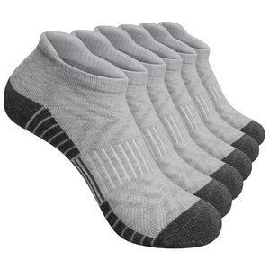 Wholesale Custom Logo Women Men Cotton Sports Mesh <b>Running</b> Hiking Athletic Cushioned Solid Color Boat Ankle <b>Sock</b> High Quality - Product Image 3