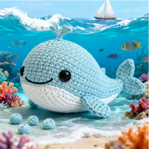 Jouets éducatifs STEM en gros, kit de crochet créatif fait main pour poupée baleine, idéal pour cadeaux de mariage, décoration et cadeaux de fêtes - Product Image 2