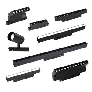 Rail magnétique à basse tension 48v, rail magnétique linéaire cob <span class=keywords><strong>led</strong></span>, éclairage de piste pour les magasins de vêtements - Product Image 3