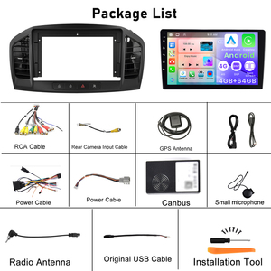 Podofo 9 ''android xe Stereo 4 + 64 gam không dây Carplay Android tự động cho Buick Regal 2009-2013/Opel Insignia 2008-2012 DSP <span class=keywords><strong>GPS</strong></span> Wifi - Product Image 6