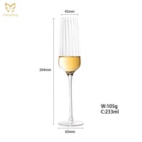 Nouveau Offre Spéciale bande gobelet Lunettes Petite Tige Dégustateur verres à Vin Rouge gagner en verre