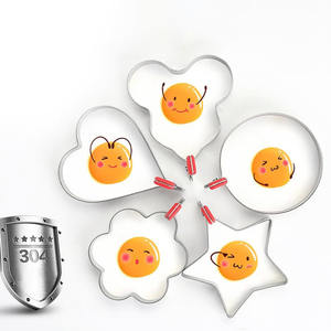 Accesorios de Cocina de Acero Inoxidable, Molde para Huevos y Molde para Panqueques para Cocinar en Casa, Anillo y Moldeador de Huevos, Utensilio para Cocinar Huevos - Product Image 1