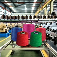 Hilo de poliéster reciclado 100% de alta tenacidad, teñido, con técnica OE, para tejer y coser, ecológico, Ne 20s, para el hogar.